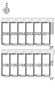 【区画図】 | メゾン　ド　ブーケⅡ