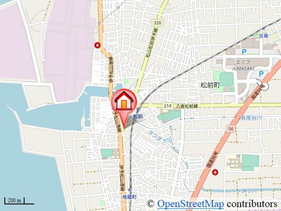 【地図】 | ガルテンMASAKI A棟