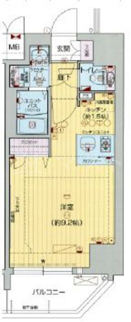 プレサンス北浜ラ・フェスタの間取り