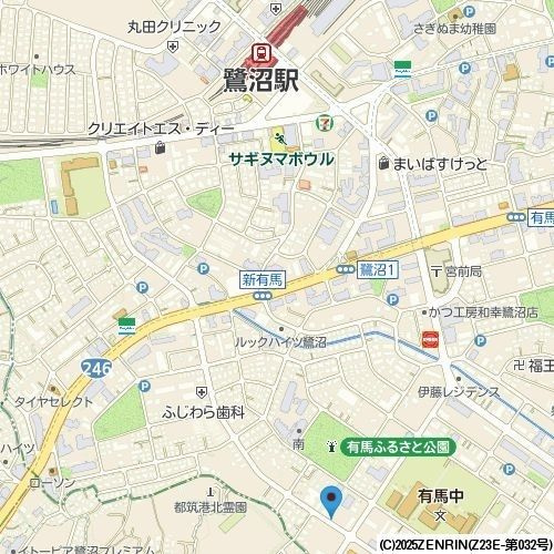 クラシコ鷺沼の地図