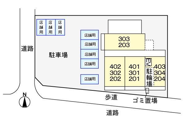 ベル　メゾンの区画図