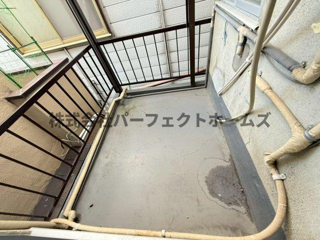 交野市郡津４丁目のアパートのバルコニー|広々としたバルコニーです