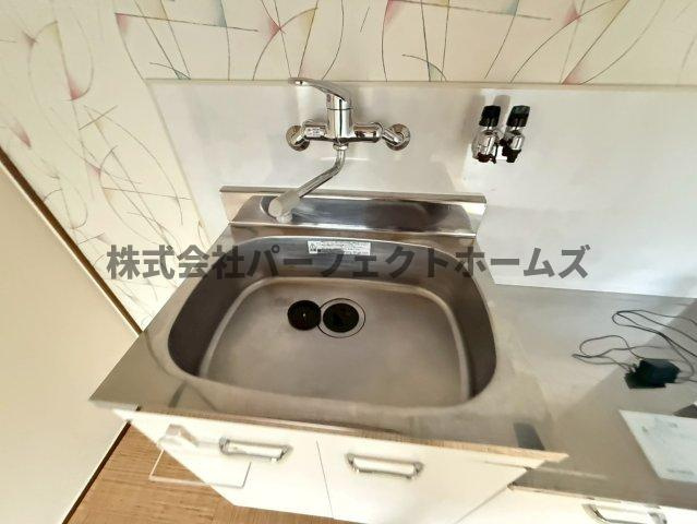 交野市郡津４丁目のアパートのキッチン|キッチンでお料理をお楽しみください