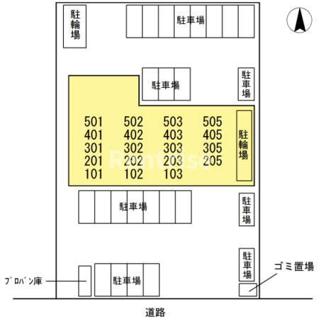 カンタベリーコートの区画図