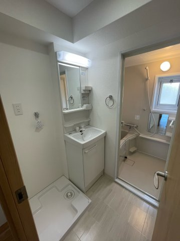 高木マンションの洗面所