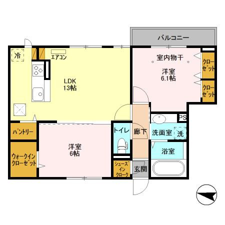 リヴェールコートの間取り