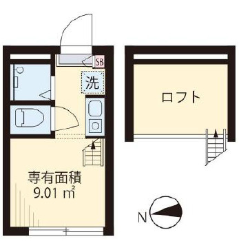 フィリップ東中野の間取り