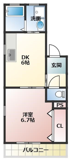 【間取り】 | サラーム東脇