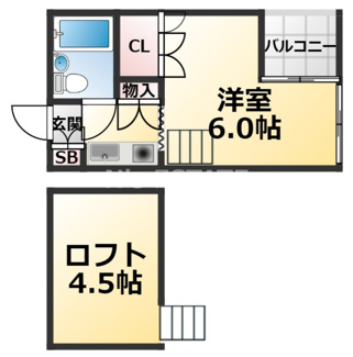 【間取り】 | キューブ神戸塚本通