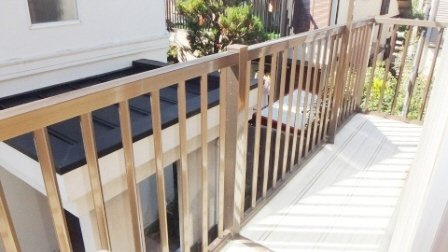 Ｙ・Ｆハイツのバルコニー|洗濯ものが良く乾きます