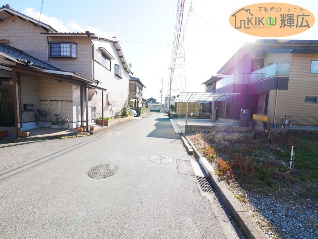 高砂市北浜町北脇　土地（B号地）の前面道路含む現地写真