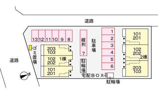 ノースプレイン Bの区画図