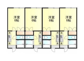 【間取り】 | 《木造12.79％》仙台市太白区向山1丁目一棟アパート