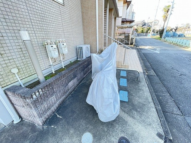 【その他共用部分】 | プランタン壱番館 | 敷地内にバイク置き場を完備しています！有料にてバイク駐輪可能！お気軽にご相談ください☆