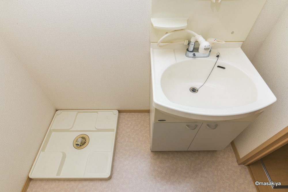 メゾン・ド・ボヌール　Aの洗面所|洗面・脱衣　シャンプードレッサー付き。