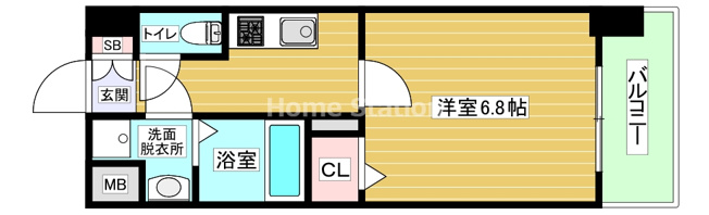 【間取り】 | ジュネーゼグラン福島ミラージュ