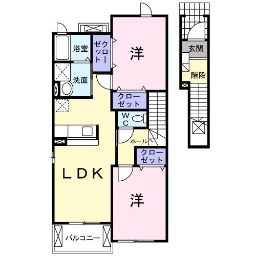 メゾンクレールⅡの間取り