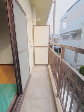 コーポ築山のバルコニー