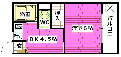 コーポ築山の間取り