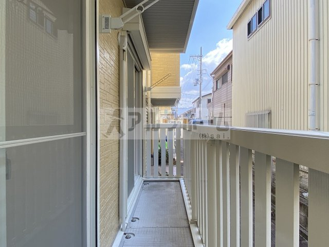 アムールB棟のバルコニー