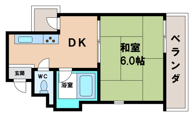 【間取り】 | コーポイン長居A棟