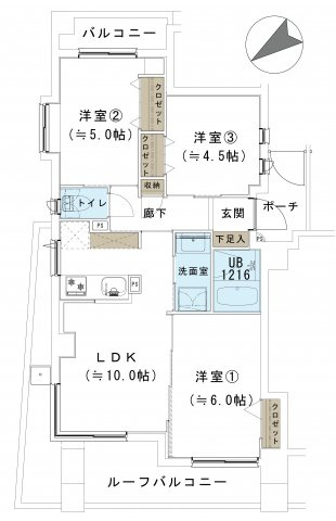 【間取り】 | ビューキャニオンお花茶屋