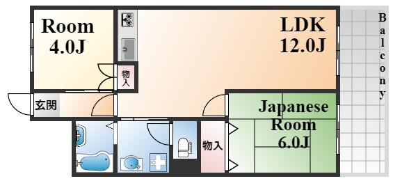 六甲北中ビルの間取り