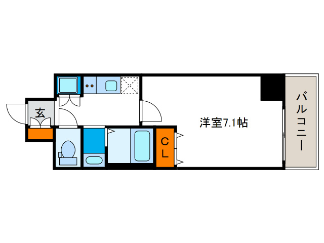 ジュネーゼグラン弁天町の間取り