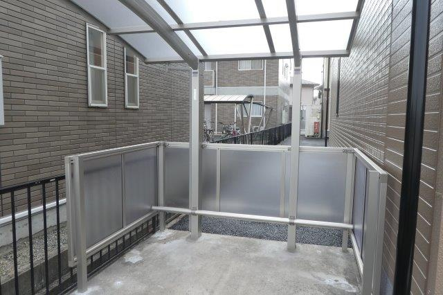 倉敷市茶屋町早沖のアパートのその他共用部分|自転車置き場