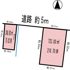 【土地図】 | 各務原市那加桐野町９丁目 | ２区画同時販売です。