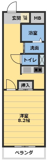 ラフィネ上浜の間取り