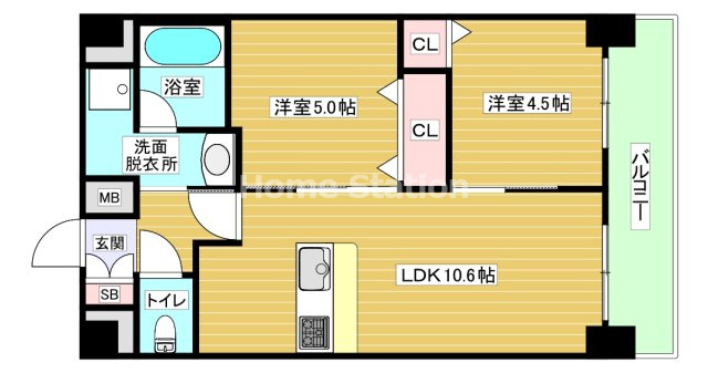 【間取り】 | プレサンス大阪福島シエル