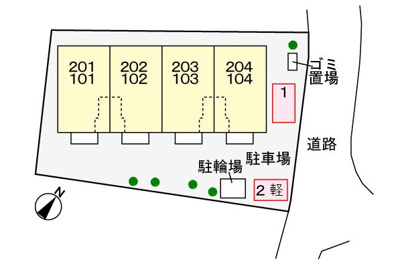 【駐車場】 | グランツⅡ | 駐車場