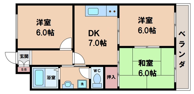 【間取り】 | パレス丸山