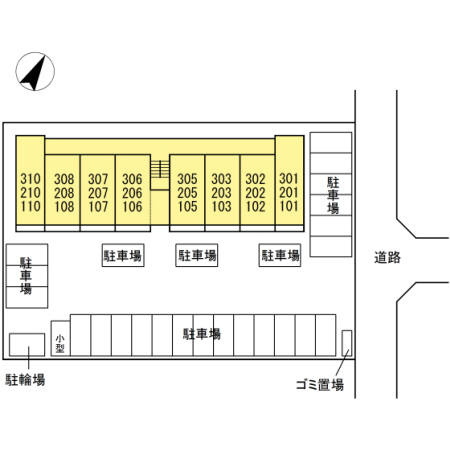 ＴＨＥ　ＦＩＲＳＴ　　刈谷市の賃貸ならクラスホーム刈谷店の区画図