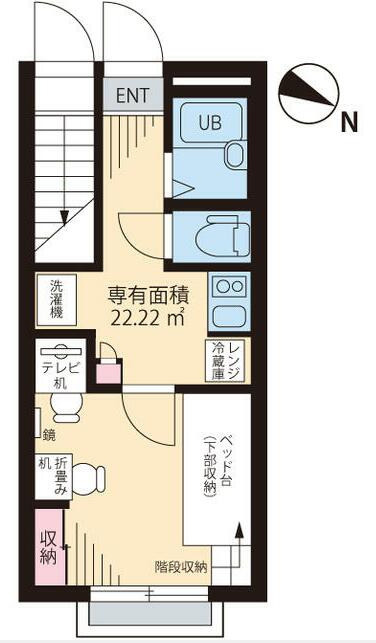 カーサロイヤル福生の間取り