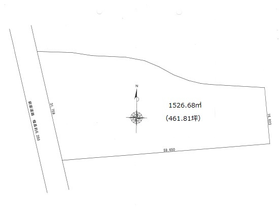 高島市新旭町藁園売土地の区画図