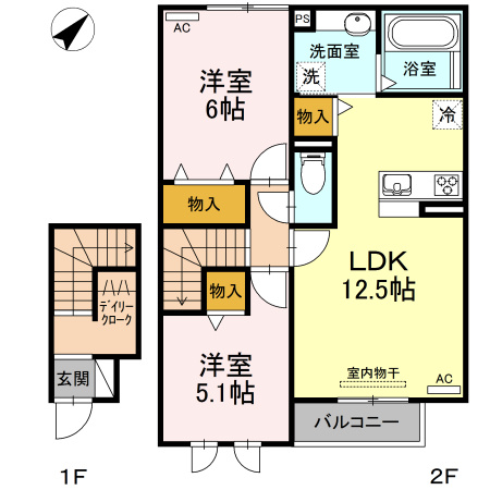 【間取り】 | エレガンス天獏