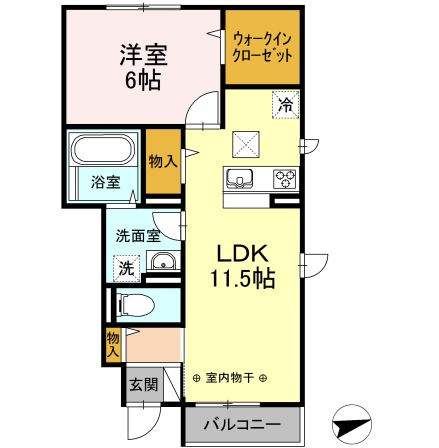 レ・ブルーの間取り