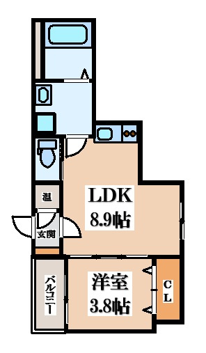 【間取り】 | F aseciaディオーネ徳庵