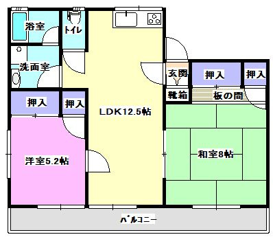 ピーチハイツの間取り