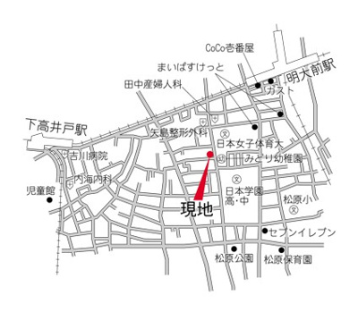 【地図】 | SORAMI TERRACE MATSUBARA | コムハウジングにおまかせください！０３－３３７６－４６９４