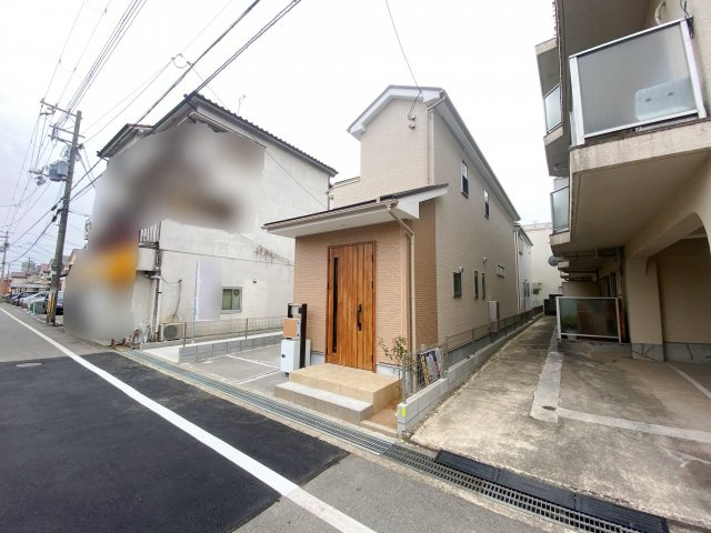 明石市松の内1丁目 新築戸建の前面道路含む現地写真