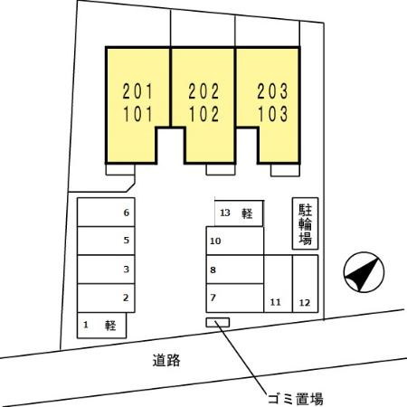 ファミールSの区画図