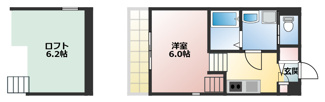 【間取り】 | Orque D'or Kasatori | 略図の為、現状優先