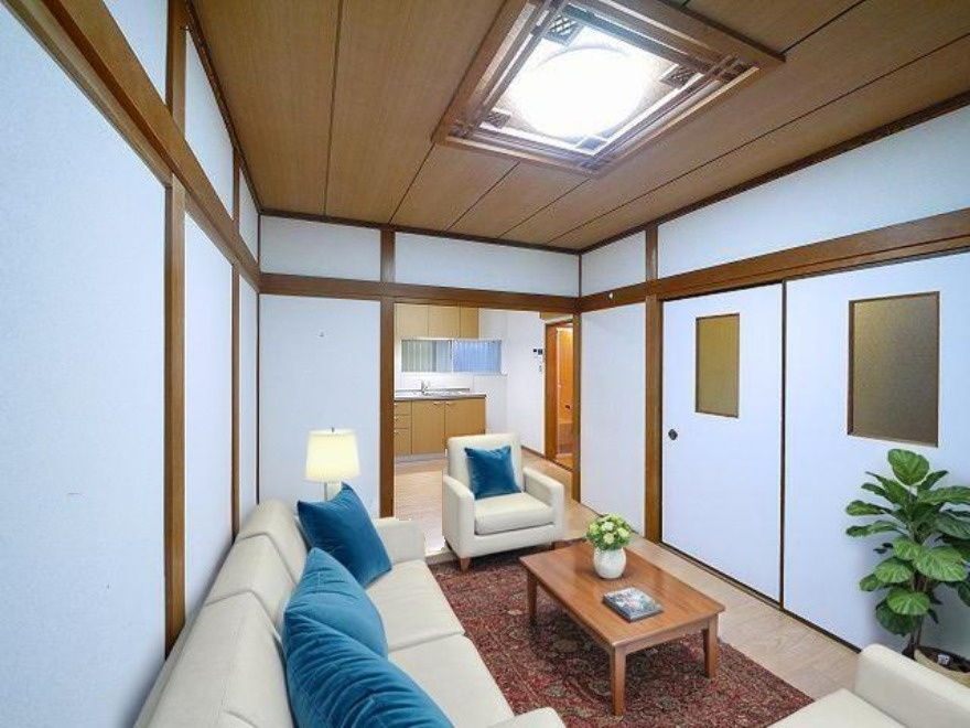 南紀寺町5丁目貸家の居間・リビング|CGで家具等を配置したもので家具等は含まれません
