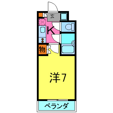 サンロードスクエアショウワの間取り