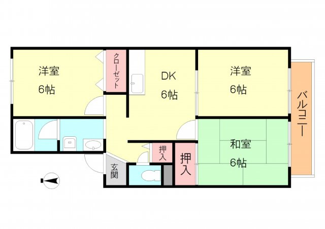 パークヒルズ春日丘の間取り