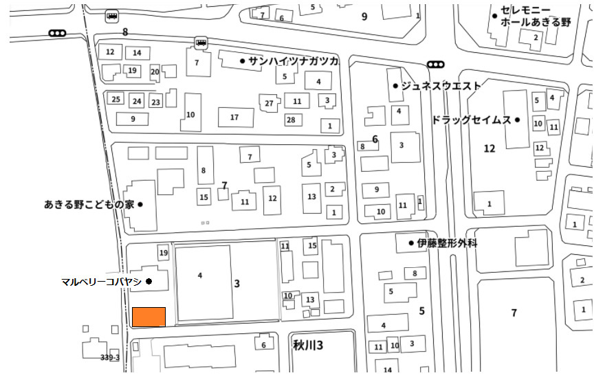 上塚場パーキングの地図|案内図