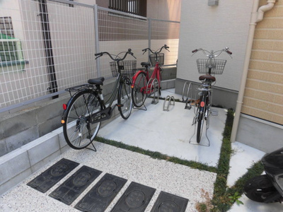 【駐車場】 | ハーモニーテラス大桐Ⅱ | 敷地ない駐輪場です。